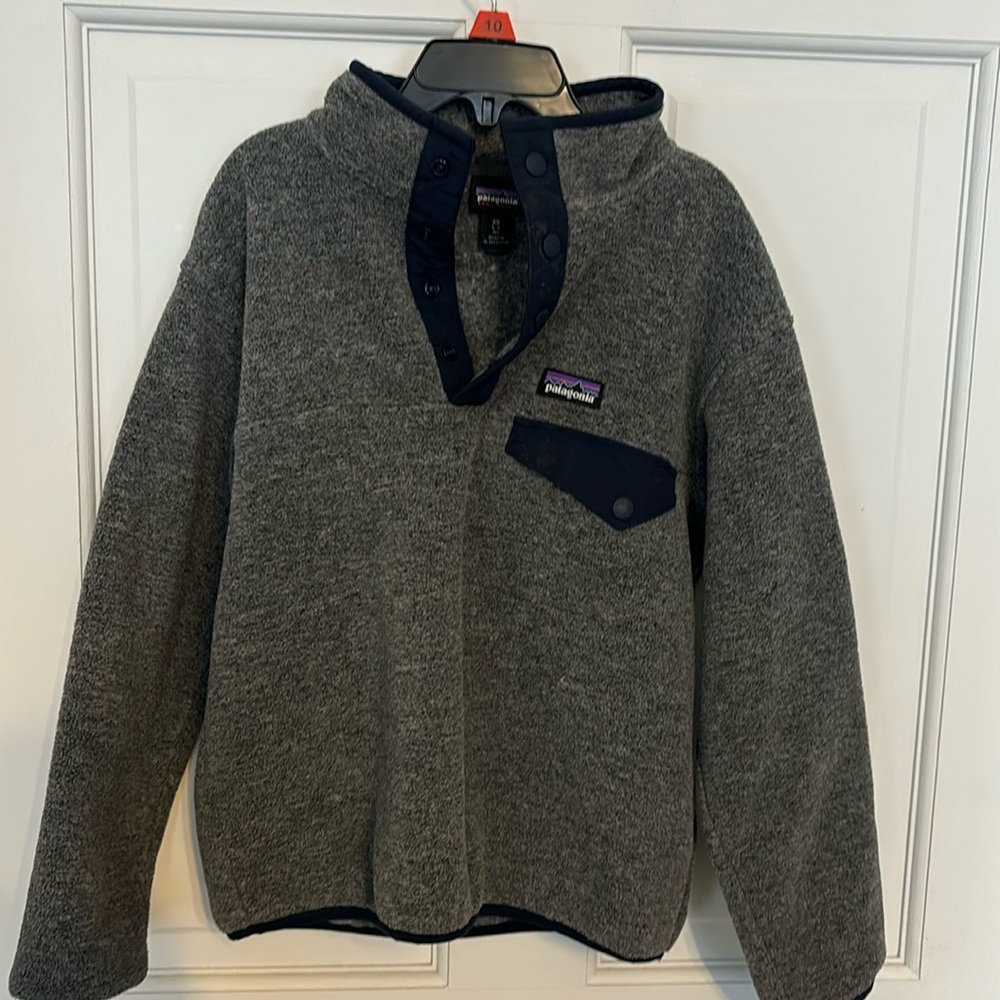 Boys Patagona fleece pullover.